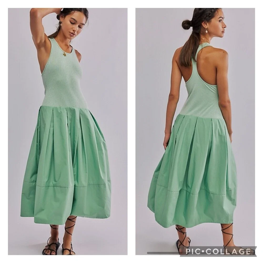 New Free People Drops Of Venus Midi Dress, M